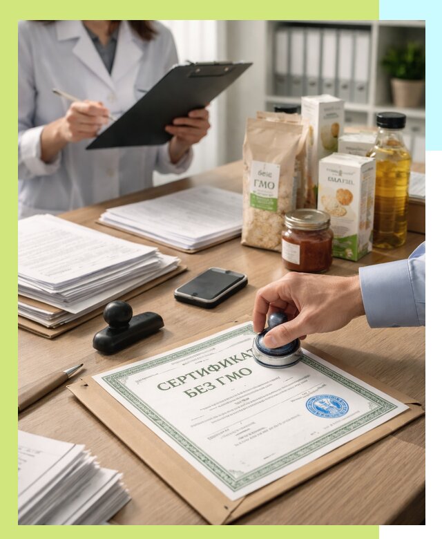 Получение сертификата Без ГМО для продукции в Кумертау